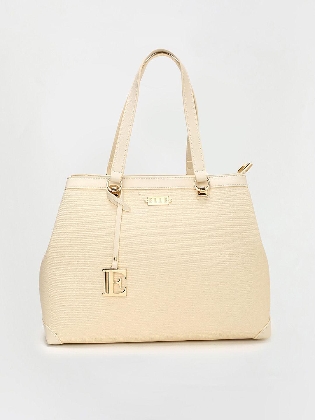 elle structured handheld bag