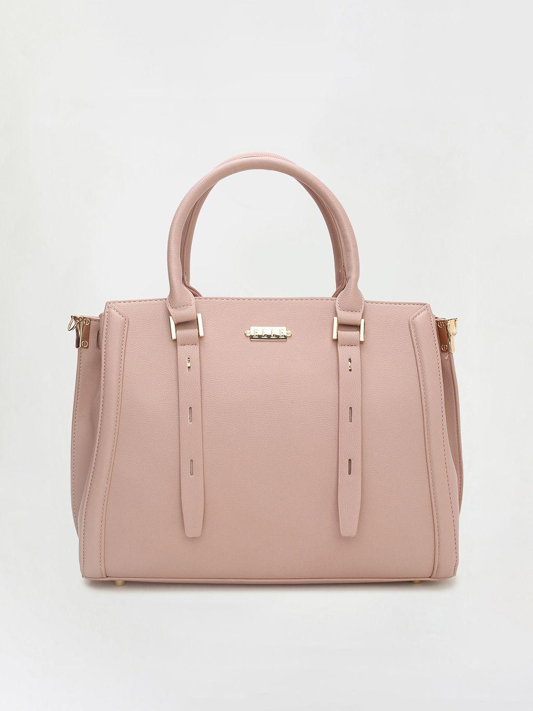 elle structured handheld bag