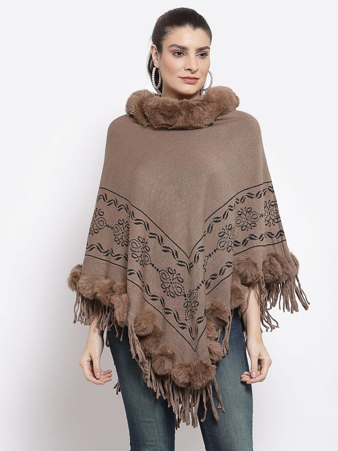 mafadeny women self design poncho