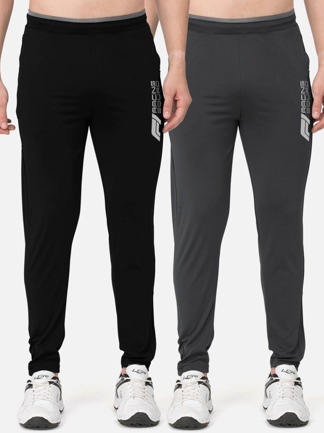 bullmer men pack of 2  slim-fit track pants