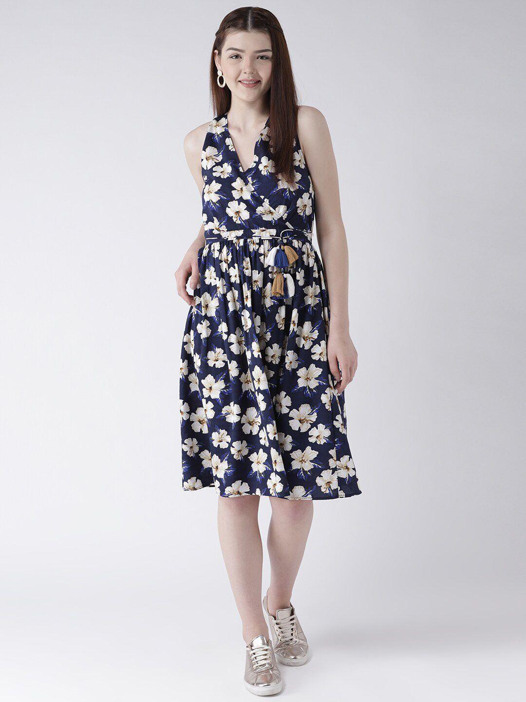 dodo & moa floral printed cotton dress