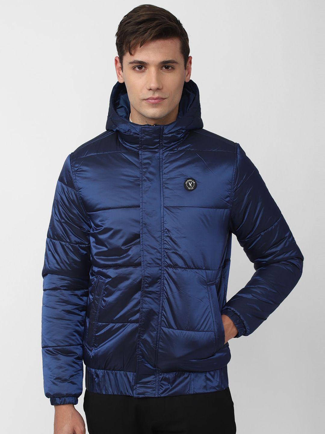 v dot men solid padded jacket