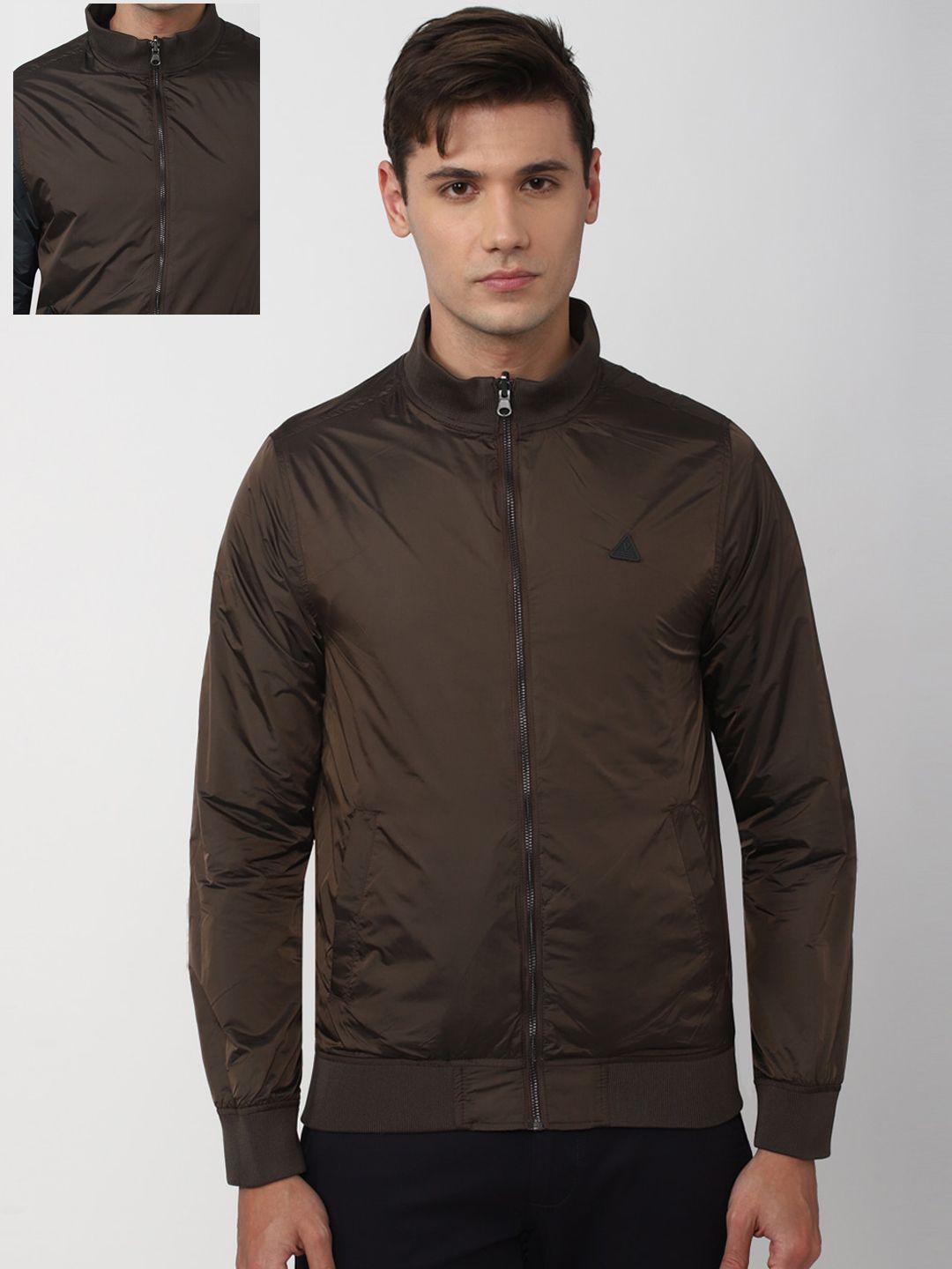 v dot men brown reversible sporty jacket