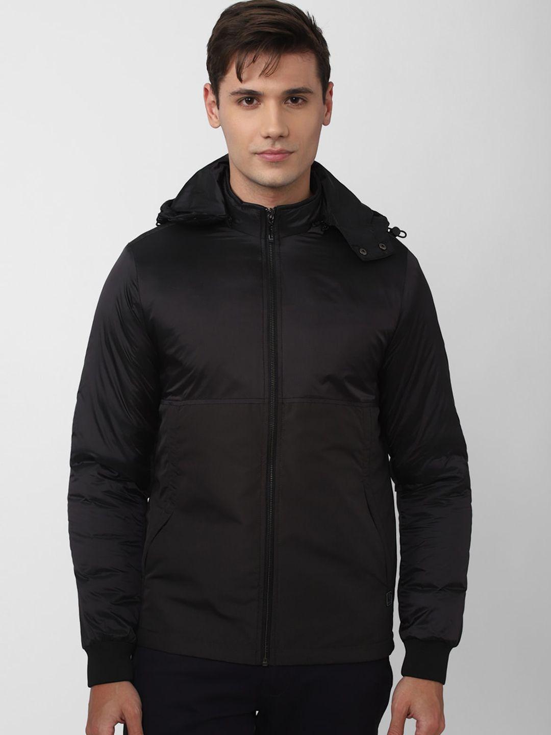 v dot men solid puffer jacket