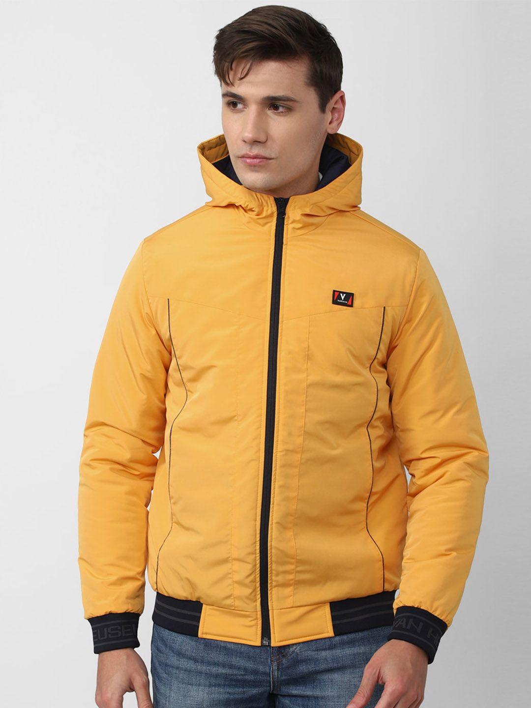 van heusen sport men yellow bomber jacket