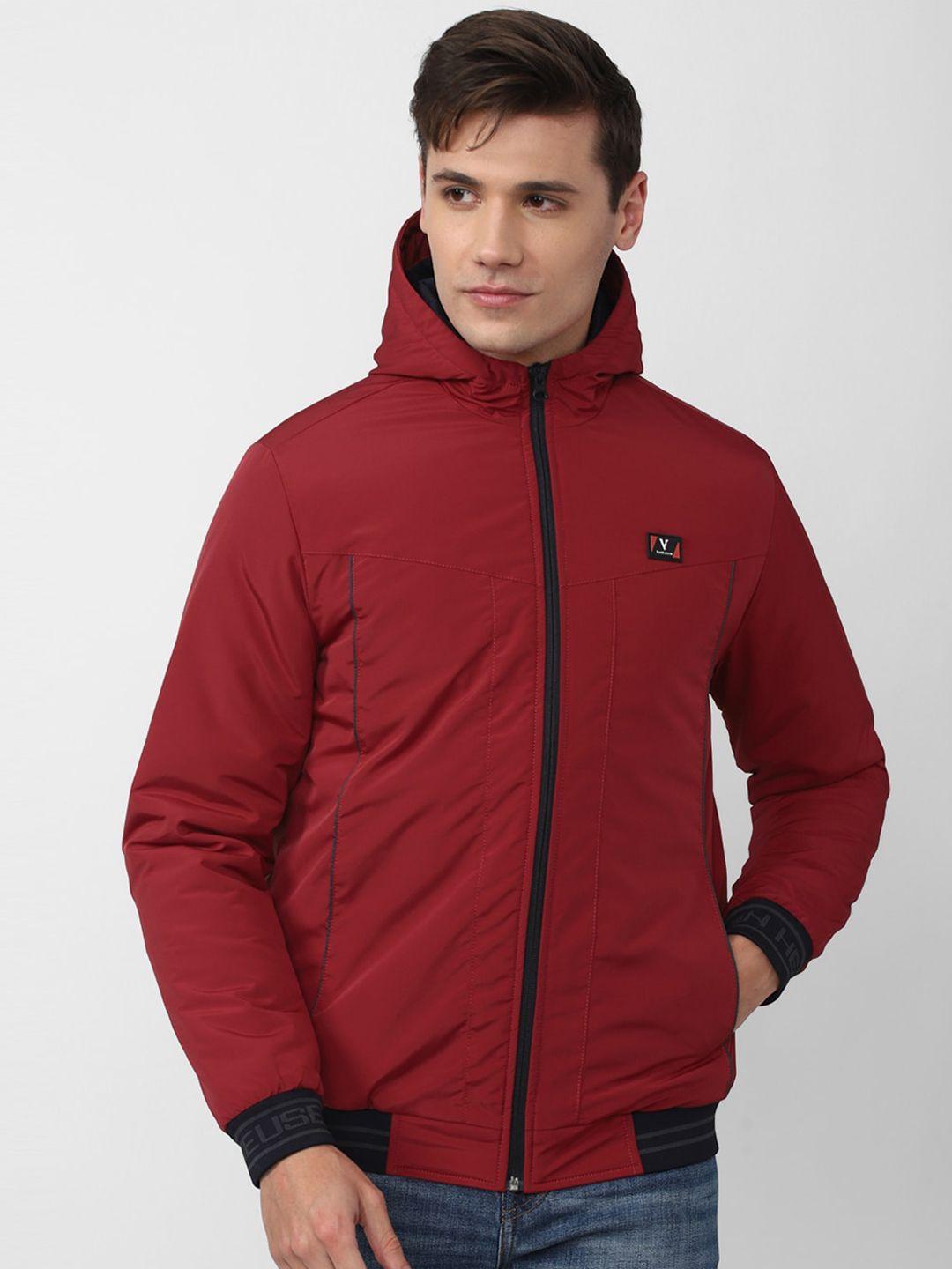 van heusen sport men red bomber jacket