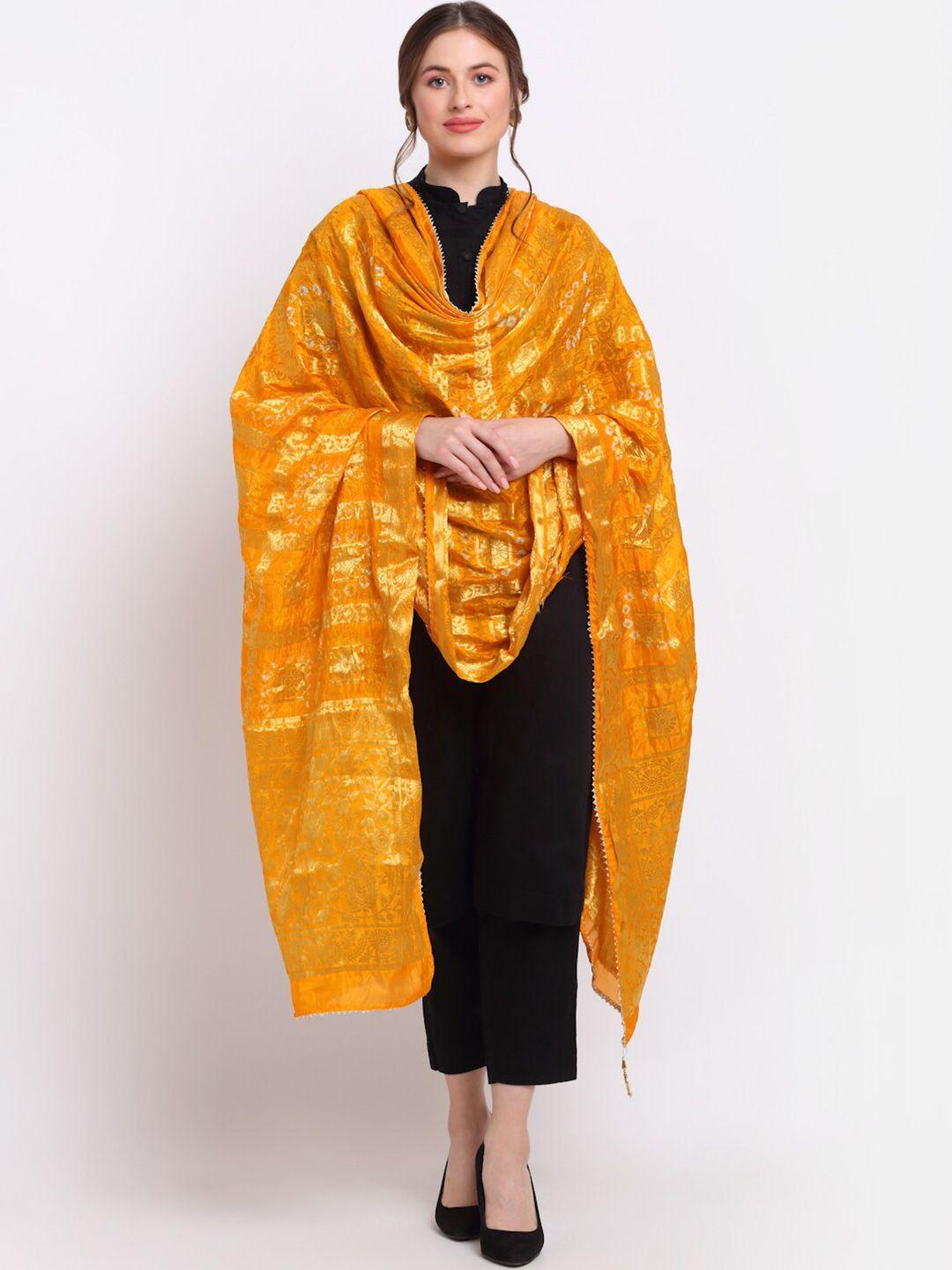 soundarya woven design bandhani dupatta