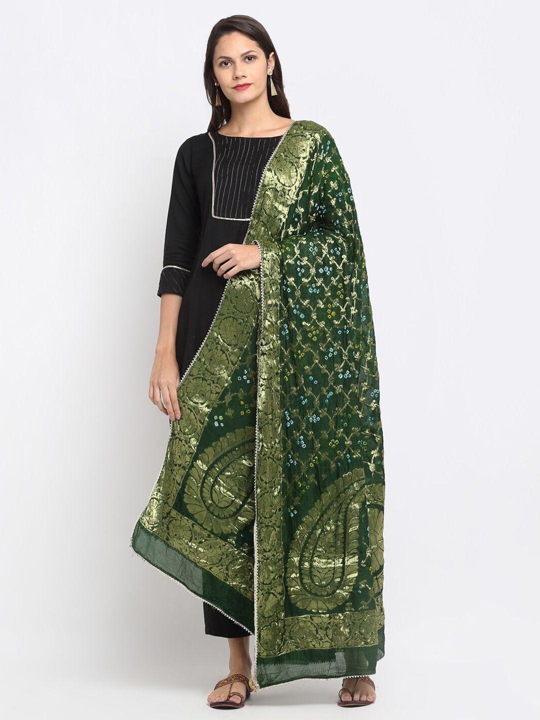 soundarya woven design bandhani dupatta