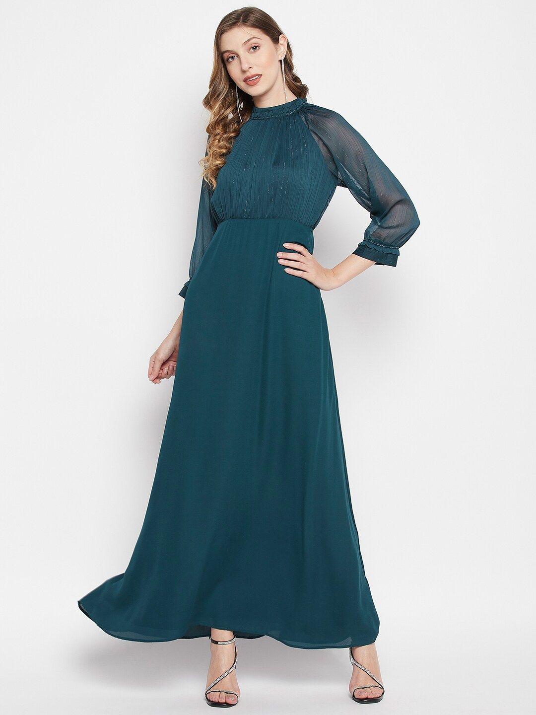 madame solid maxi dress