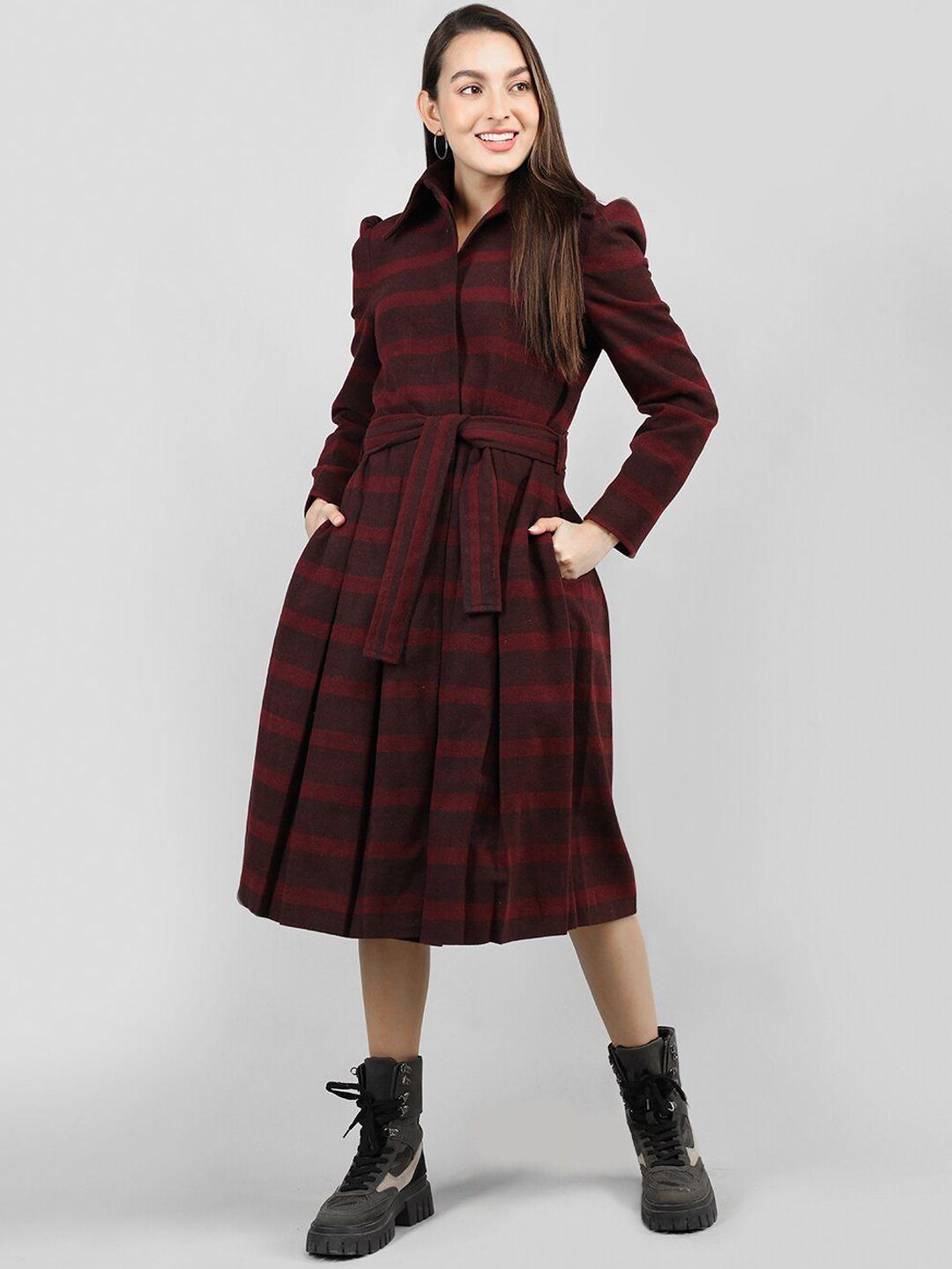 dlanxa women checked winter overcoat