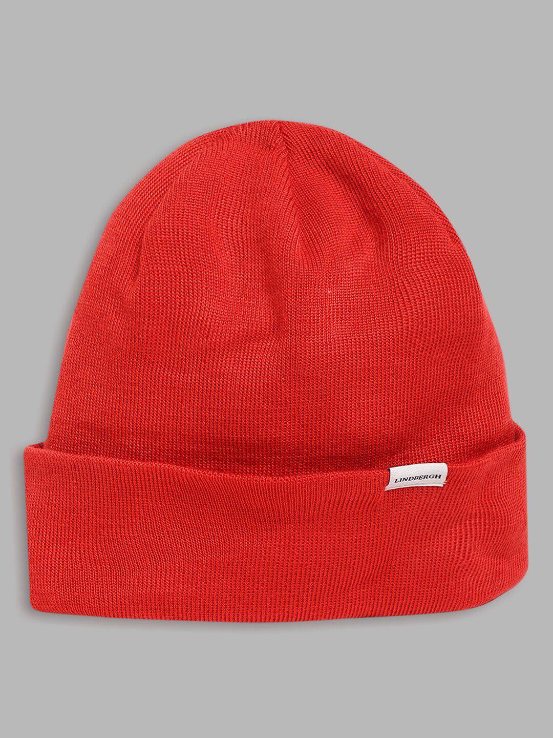 lindbergh men red beanie