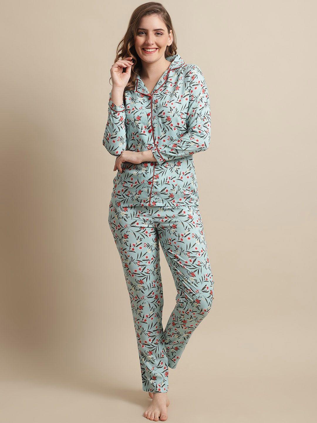 claura women printed night suit