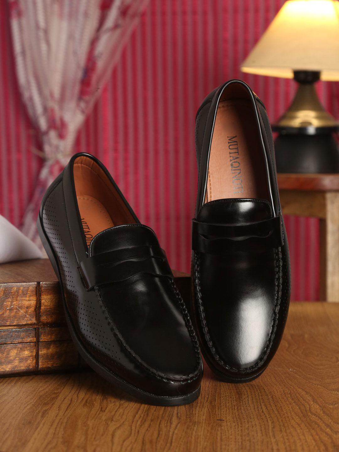 mutaqinoti men leather formal loafers