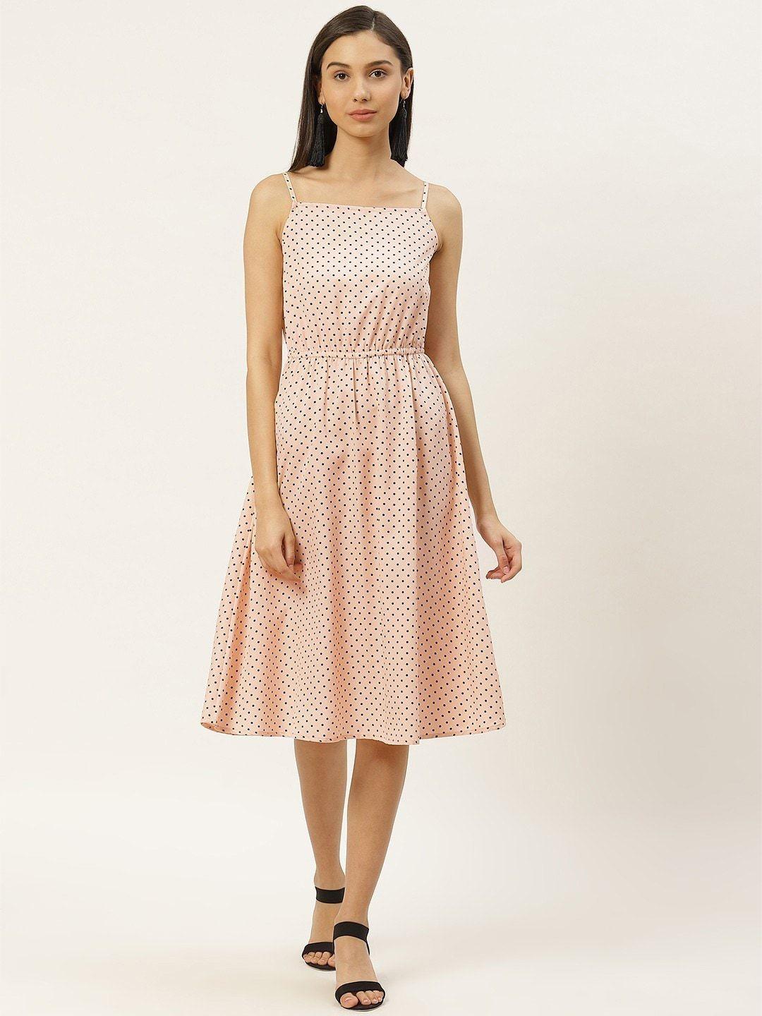 rivi polka dot crepe dress