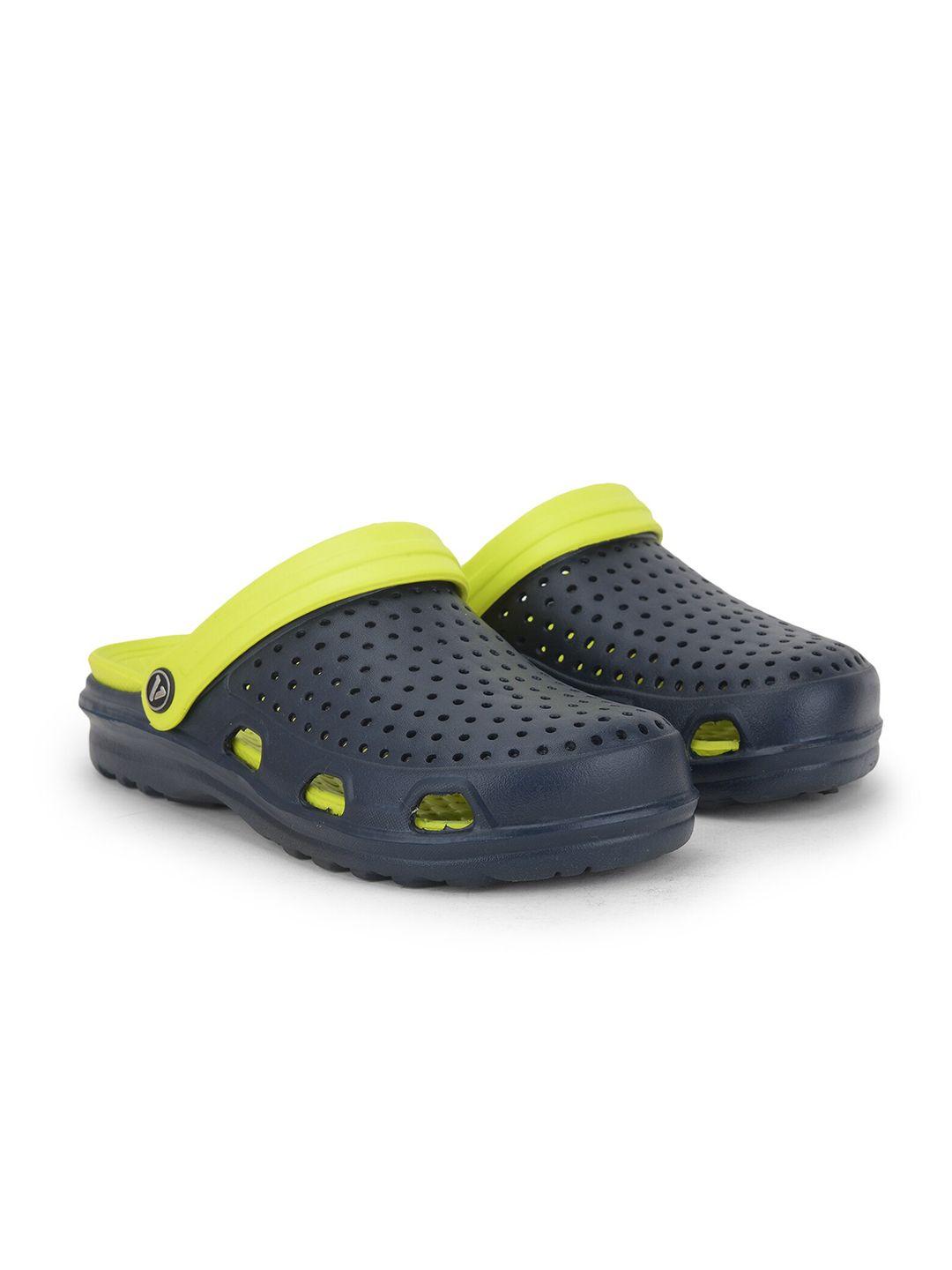 aqualite men blue & green clogs sandals