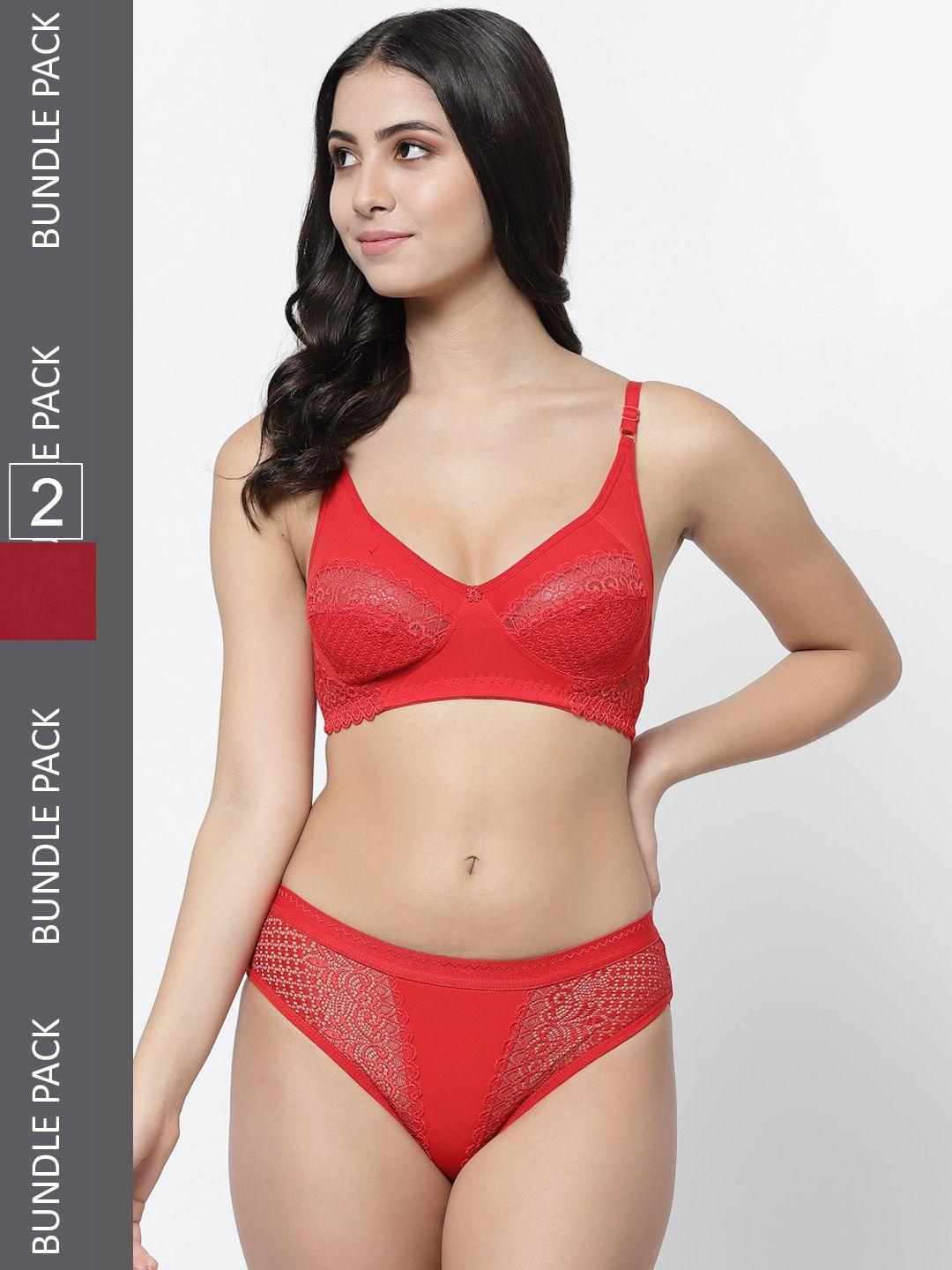 docare pack of 2 self-design lingerie set