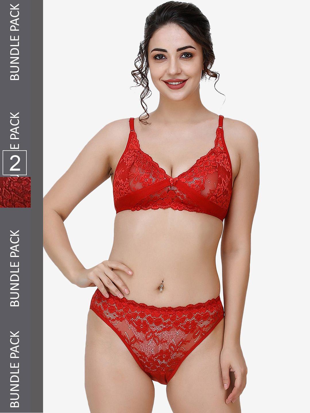 docare pack of 2 self-design lingerie set