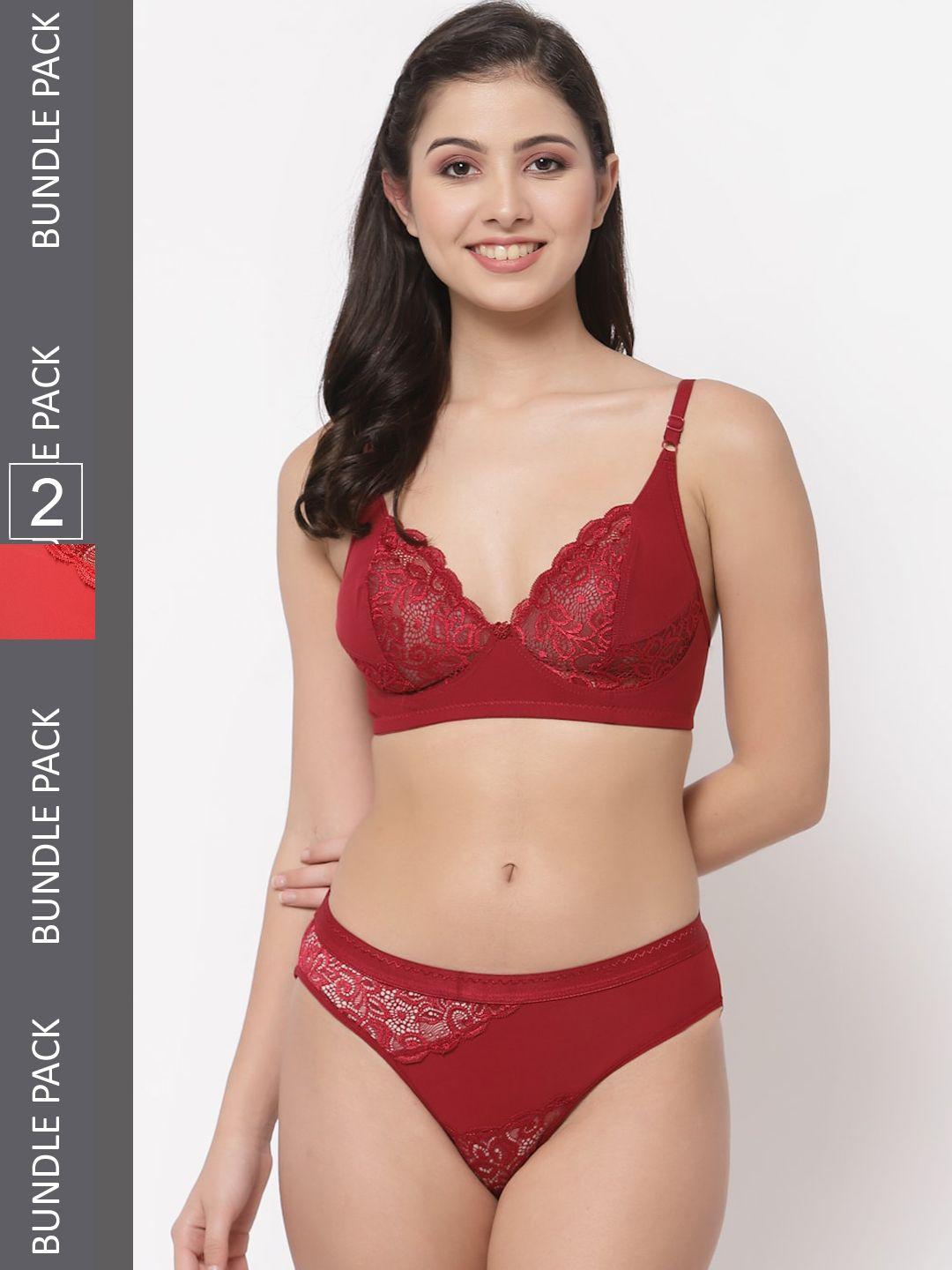 docare pack of 2 self-design lingerie set