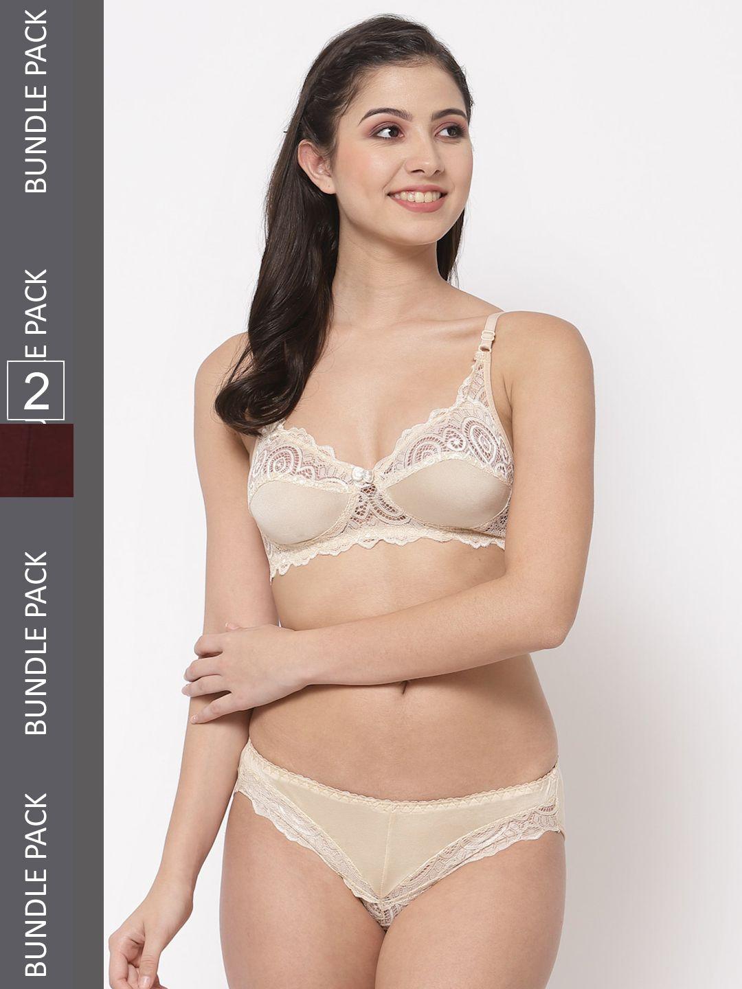 docare pack of 2 self-design lingerie set