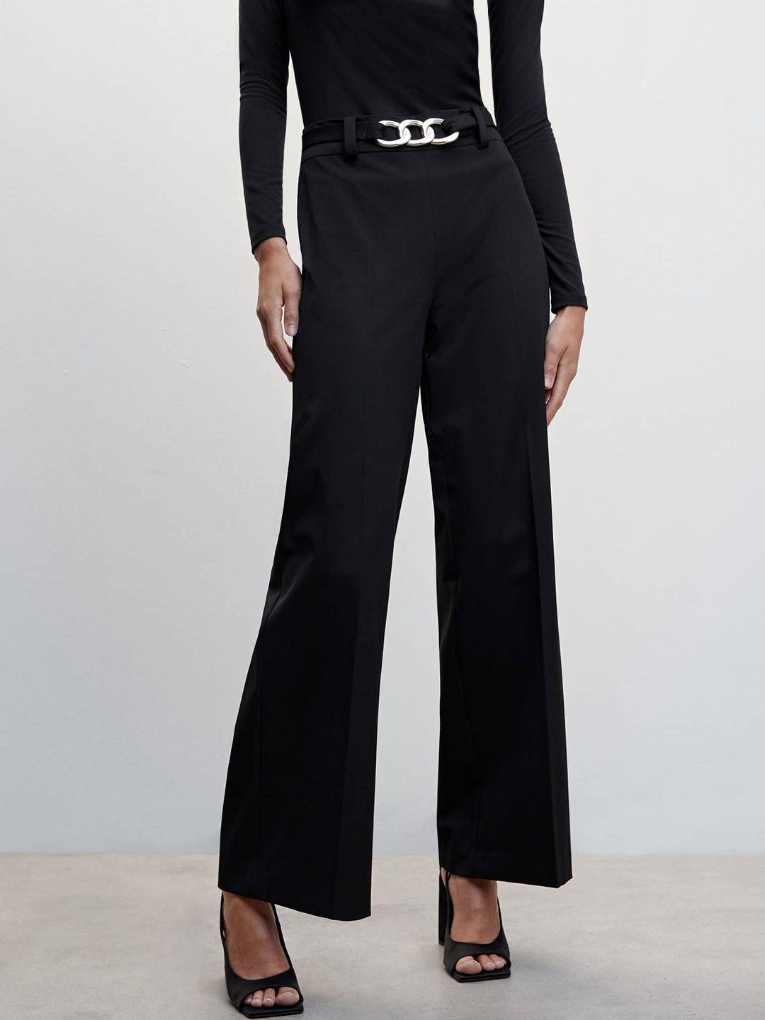 mango women wide leg fit sustainable trousers