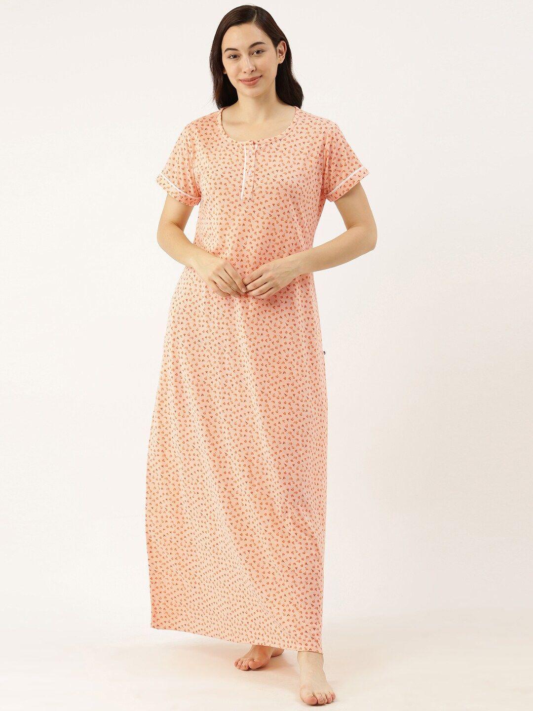 bannos swagger printed maxi nightdress