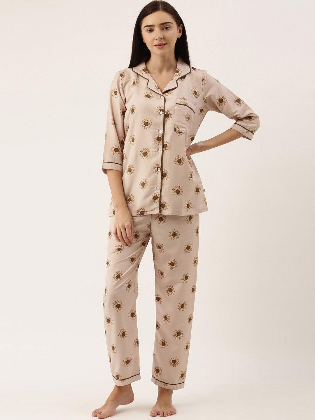 bannos swagger women printed nightsuit