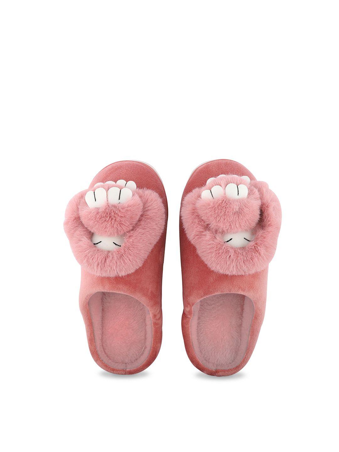 cassiey women orange & white room slippers