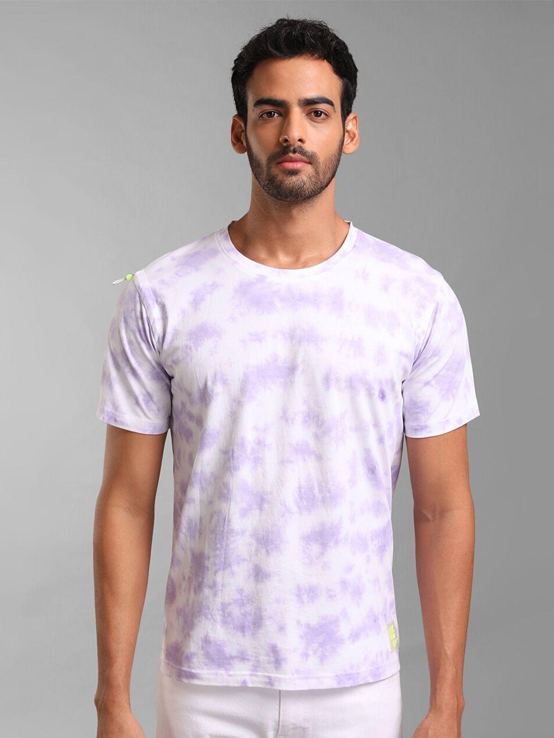 kz07 by kazo men tie and dye dyed cotton t-shirt