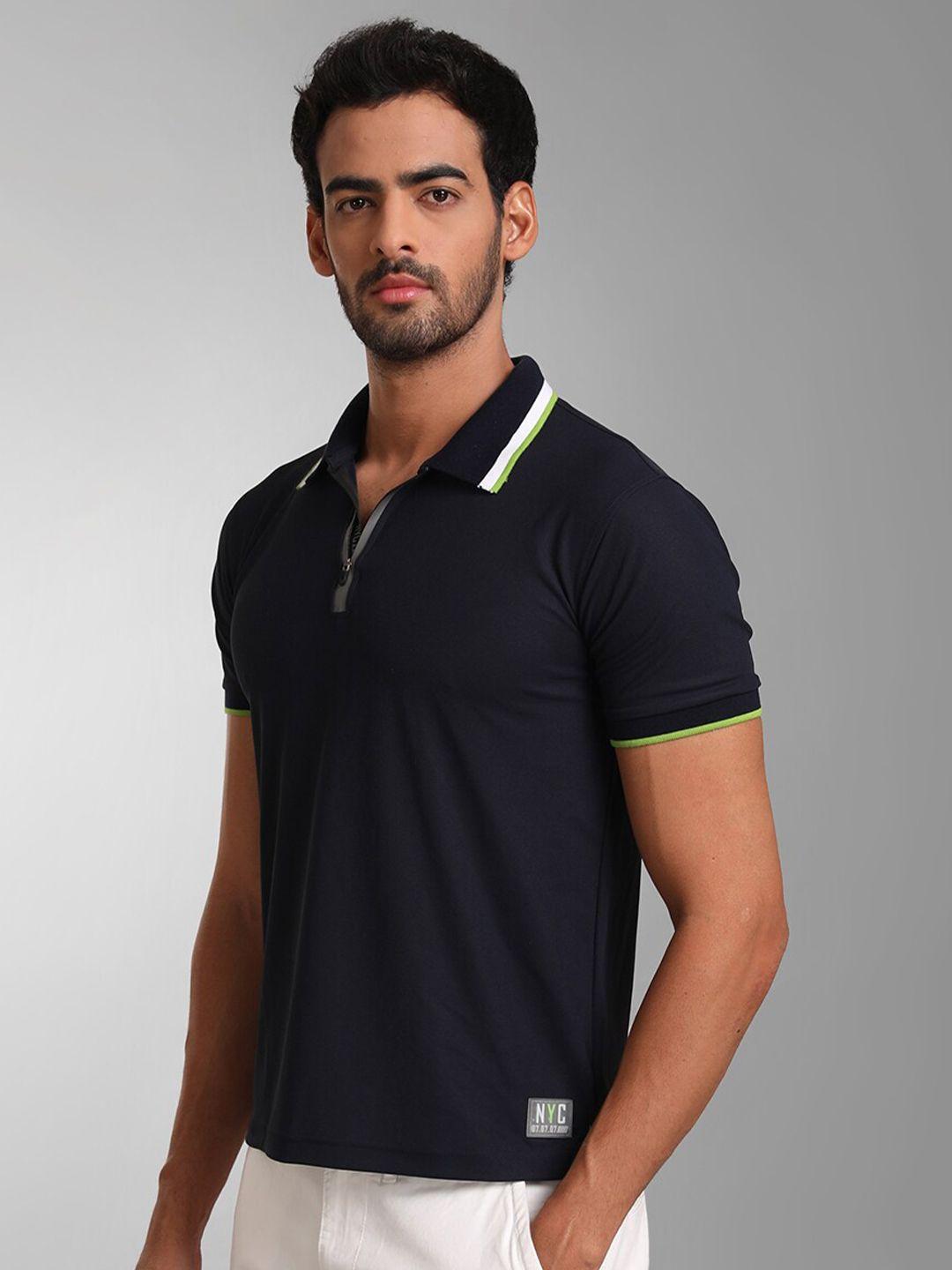 kz07 by kazo men polo collar cotton t-shirt