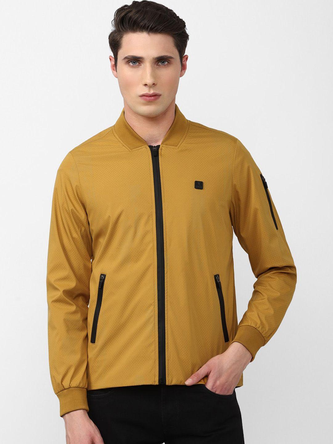 v dot men sporty jacket with zip detail