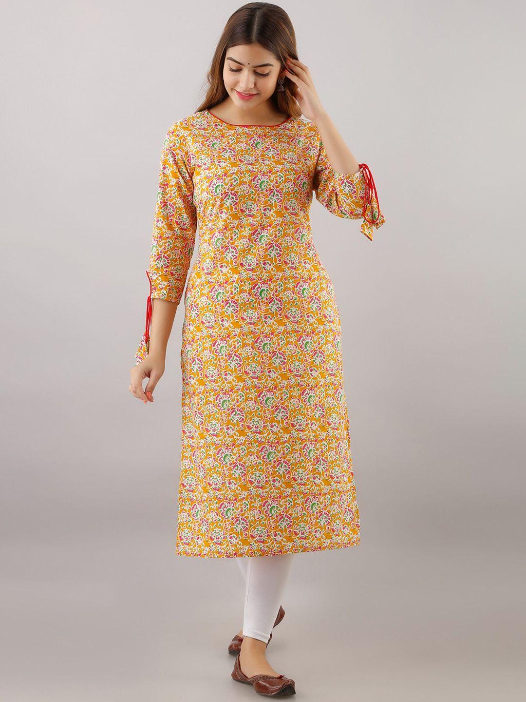 women touch women printed floral kurta