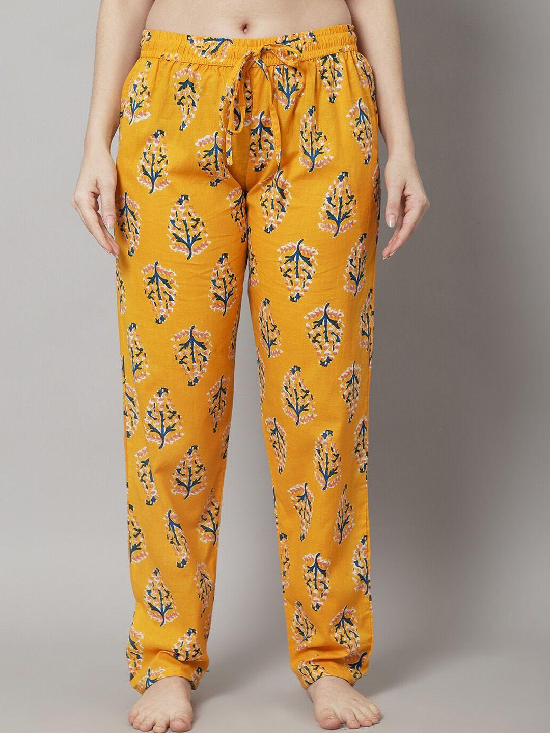 shararat women floral cotton lounge pants