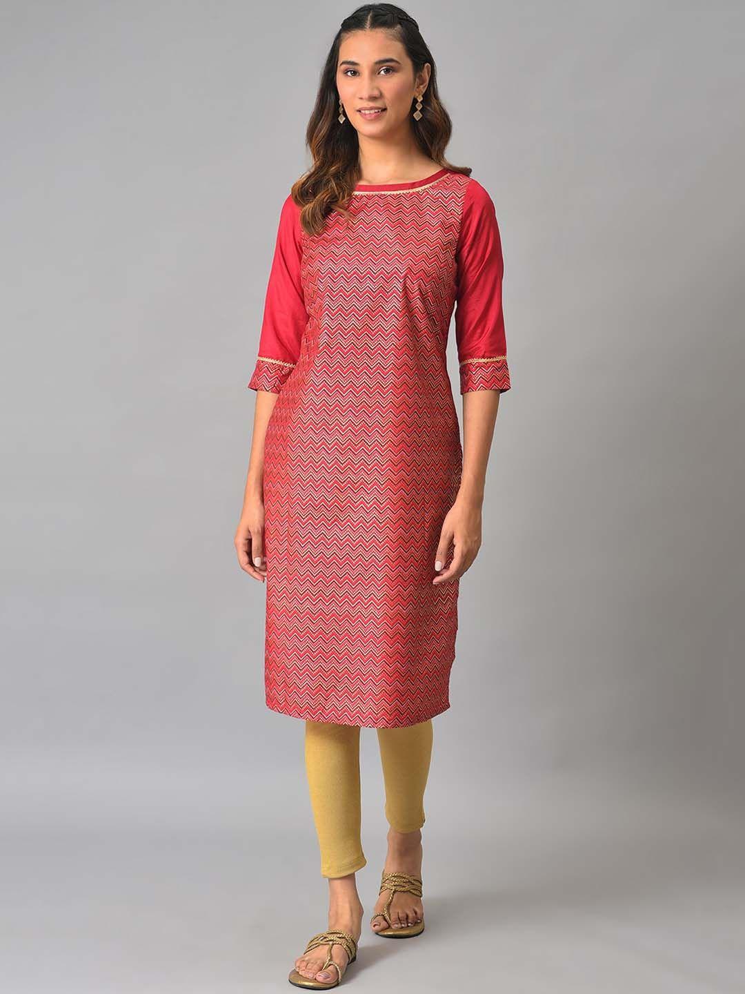 aurelia geometric printed kurta