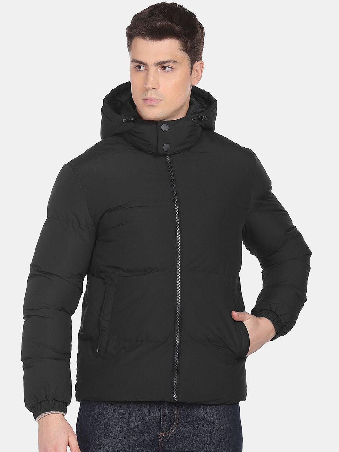 arrow sport men detachable hood puffer jacket