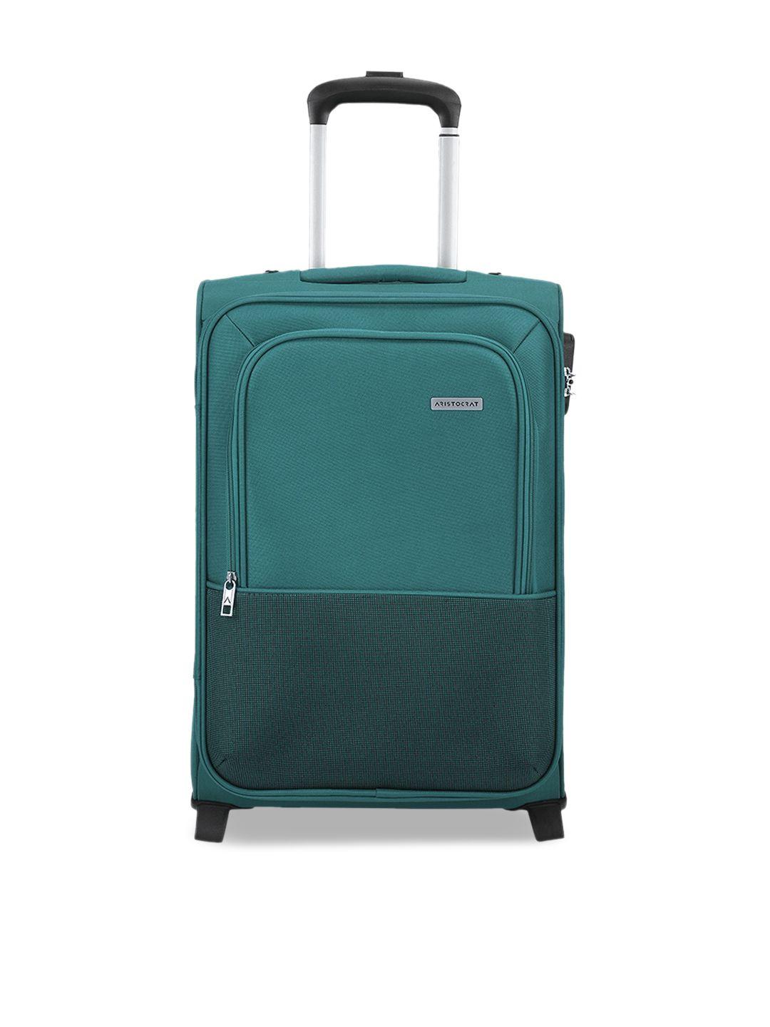 aristocrat honour 2 wheel color-blocked trolley bag