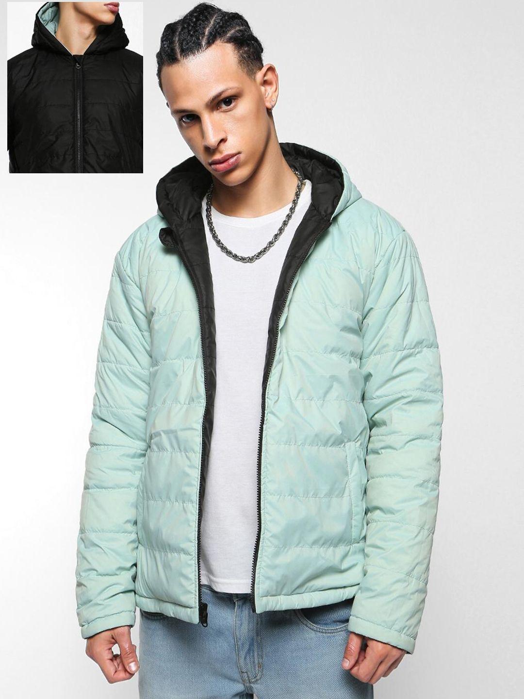 bewakoof men oversized reversible puffer jacket