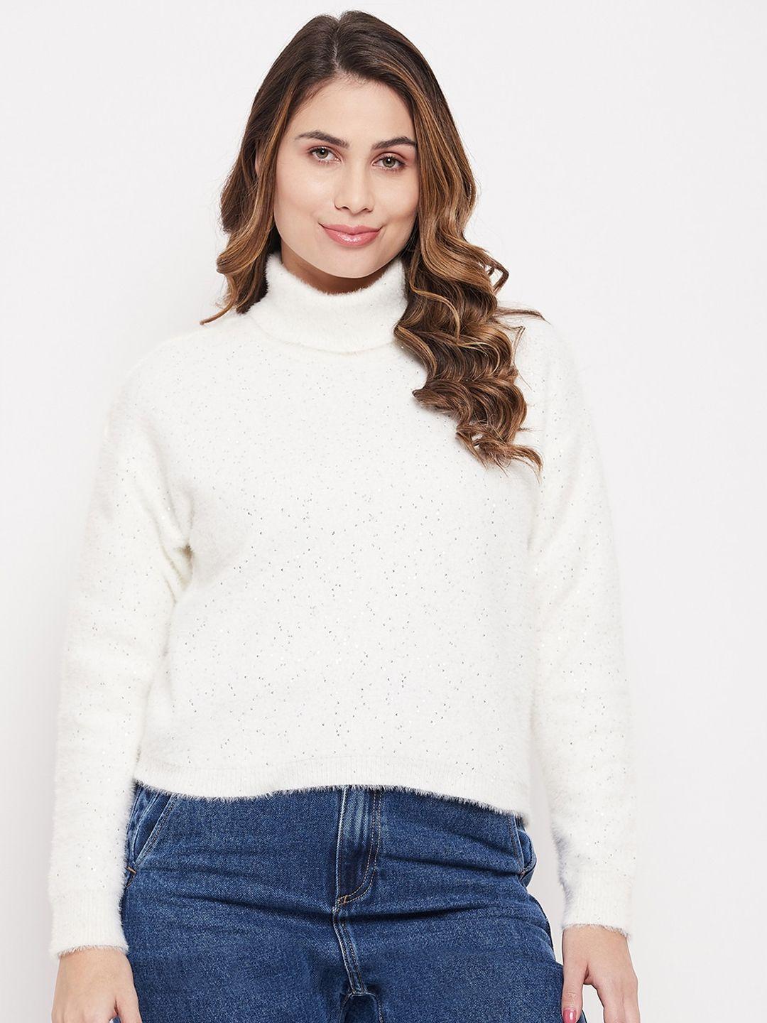 madame women acrylic turtle neck pullover