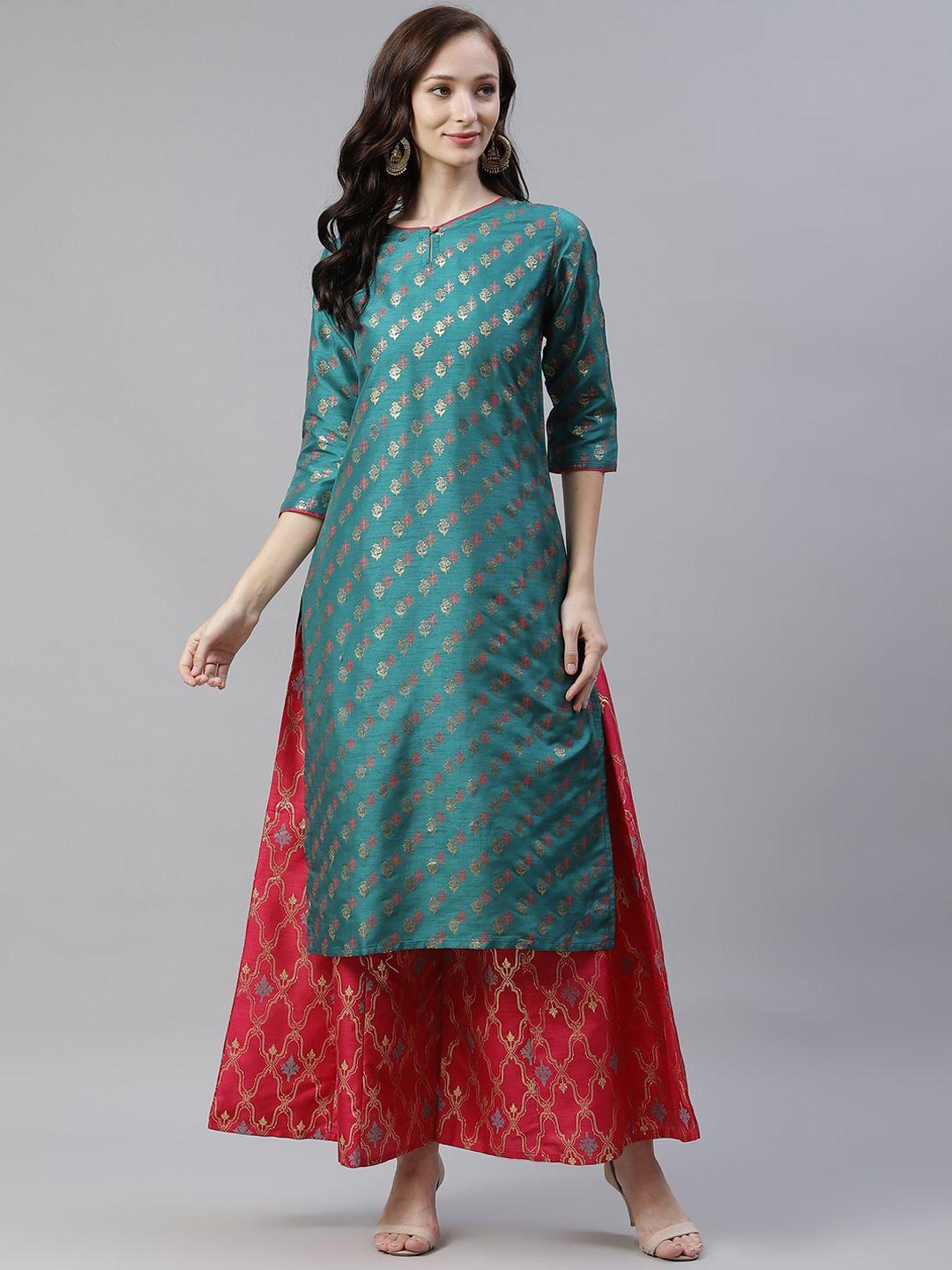 ziyaa ethnic motifs printed kurta