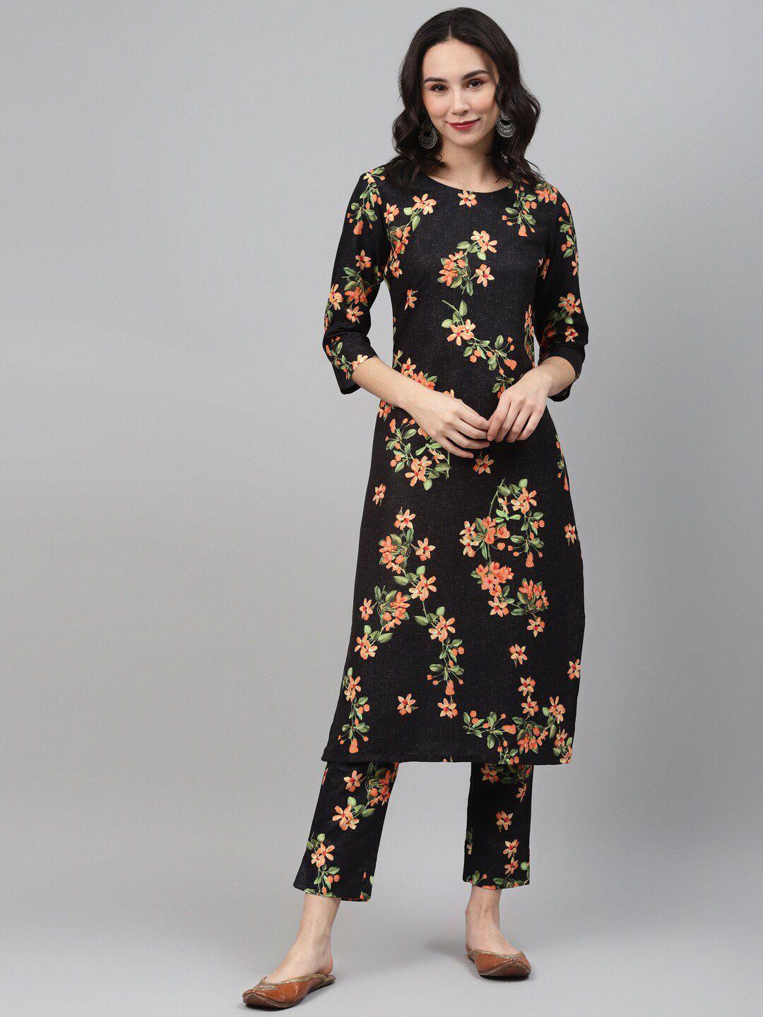 ziyaa floral printed kurta