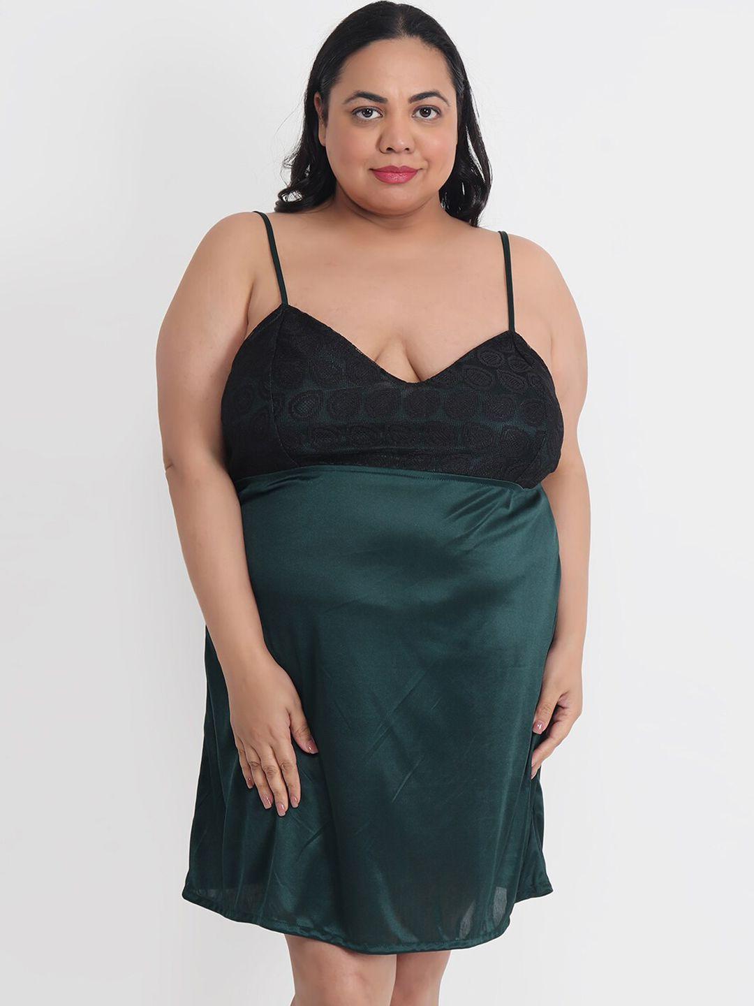 klamotten plus size satin baby doll