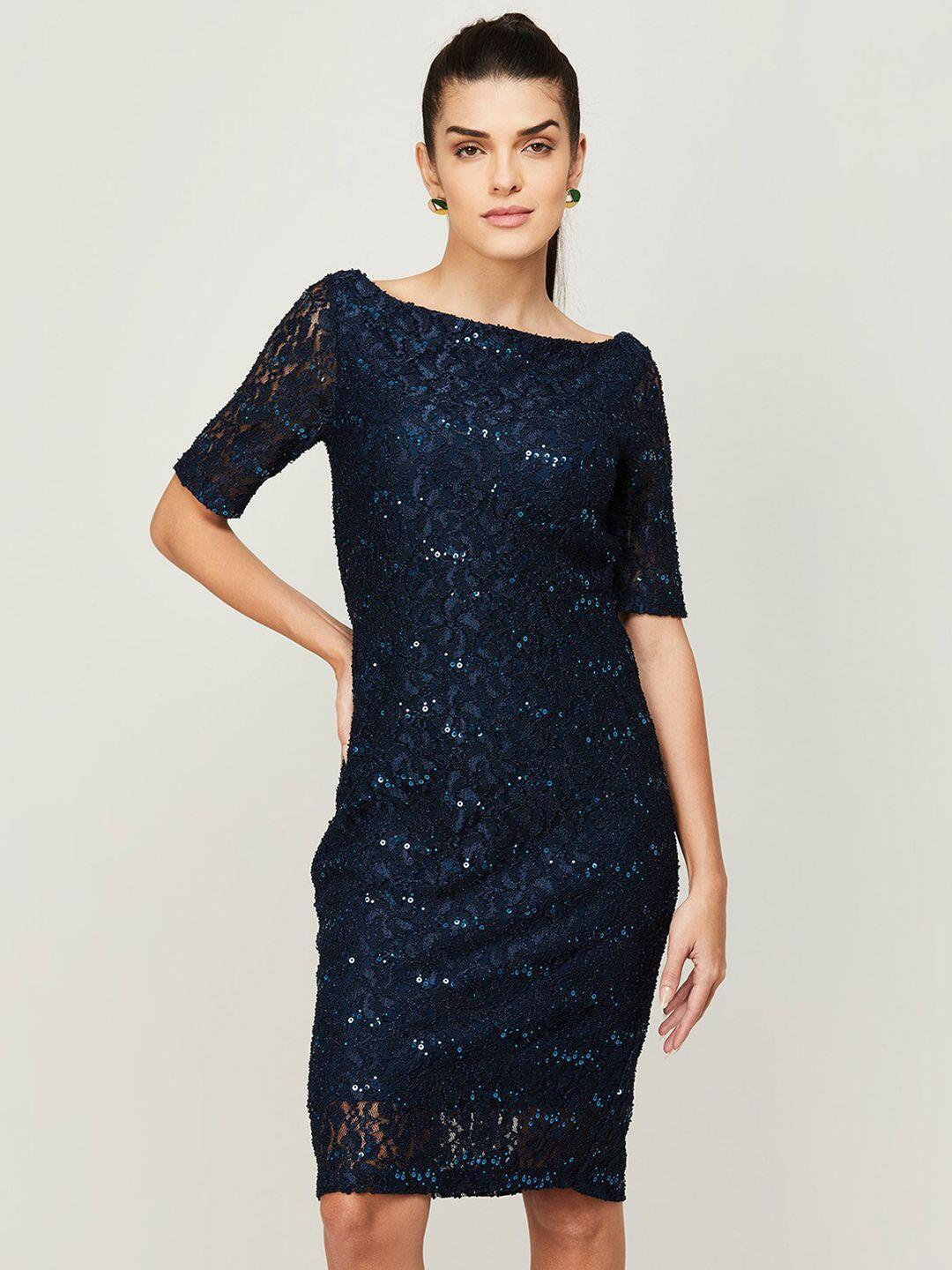 code by lifestyle sequinned sheath party dress