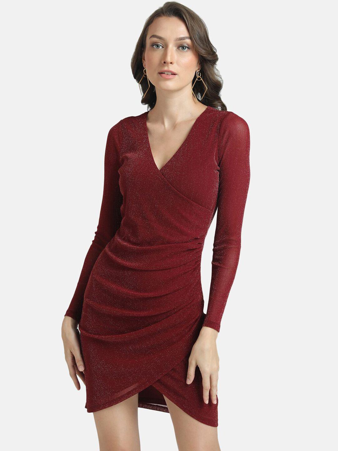 kazo v-neck sheath dress