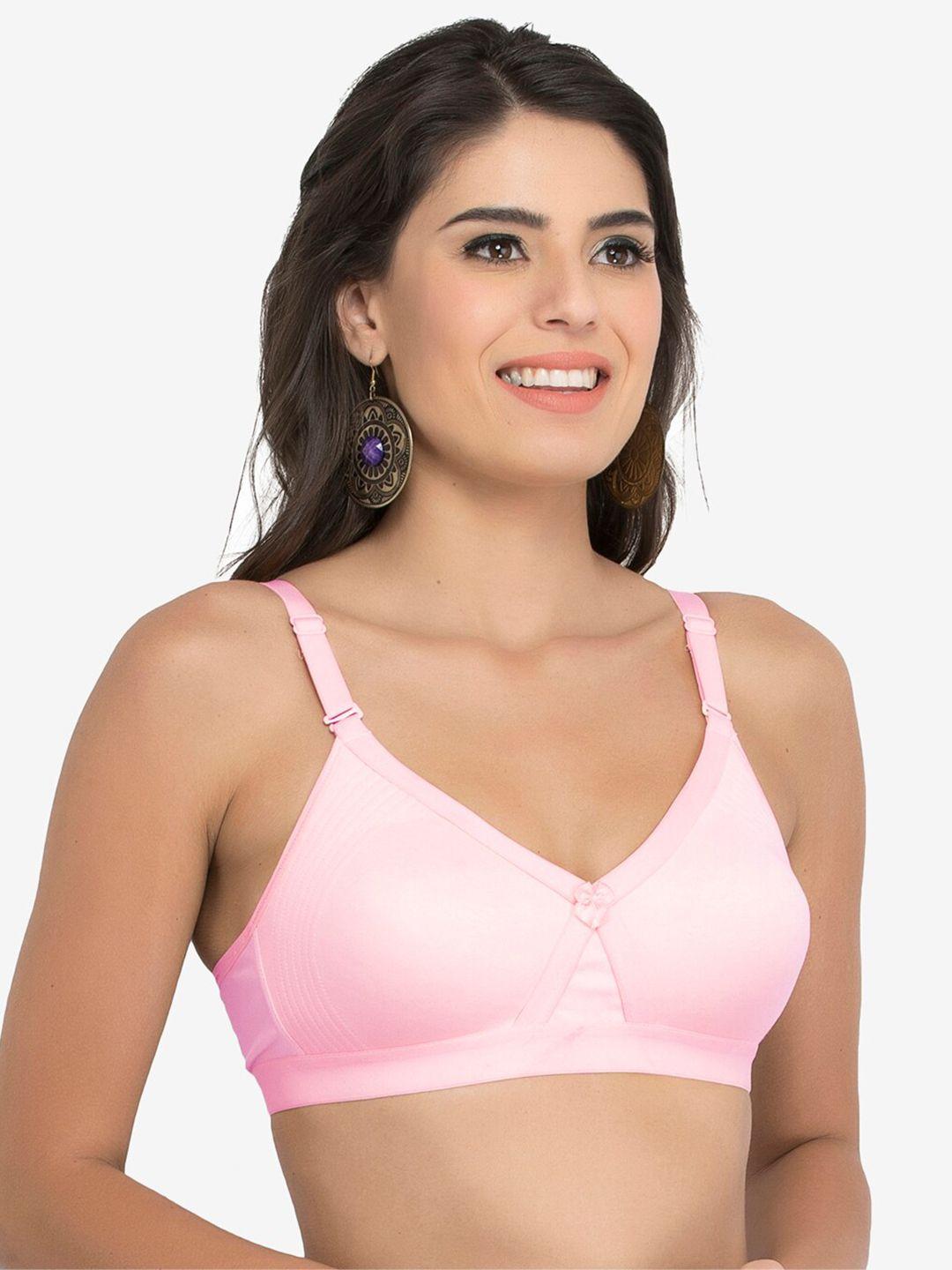 college girl pink bra