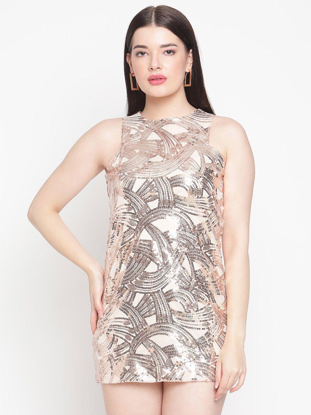 amagyaa embellished net sheath mini dress