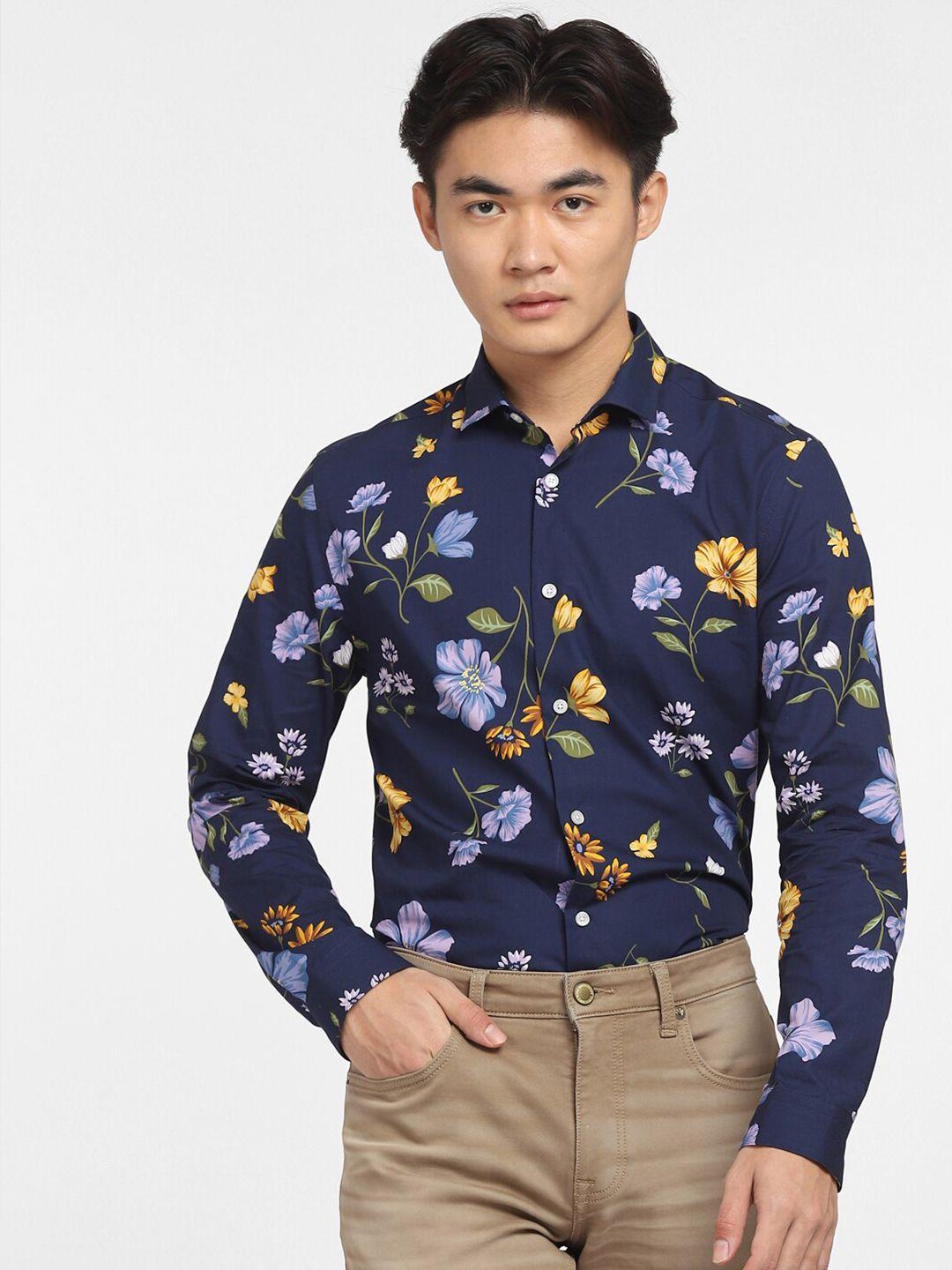 jack & jones men floral printed casual shirt