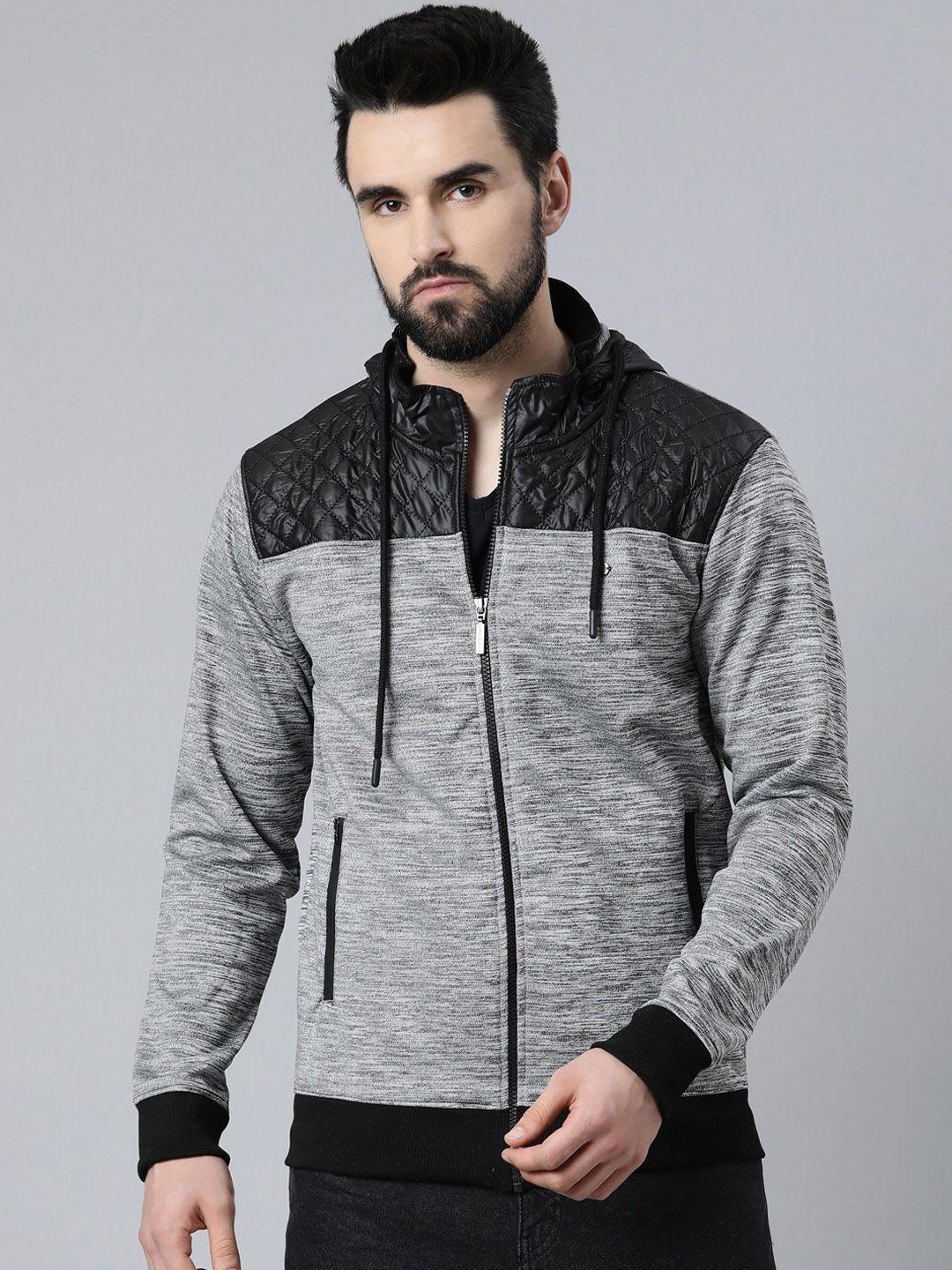 dixcy scott maximus men colourblocked lightweight sporty jacket with patchwork