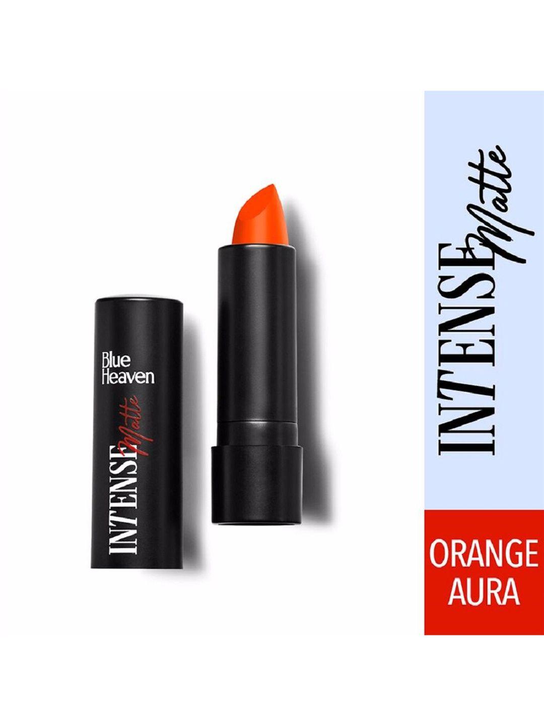 blue heaven intense matte moisturising lipstick 4g - orange aura