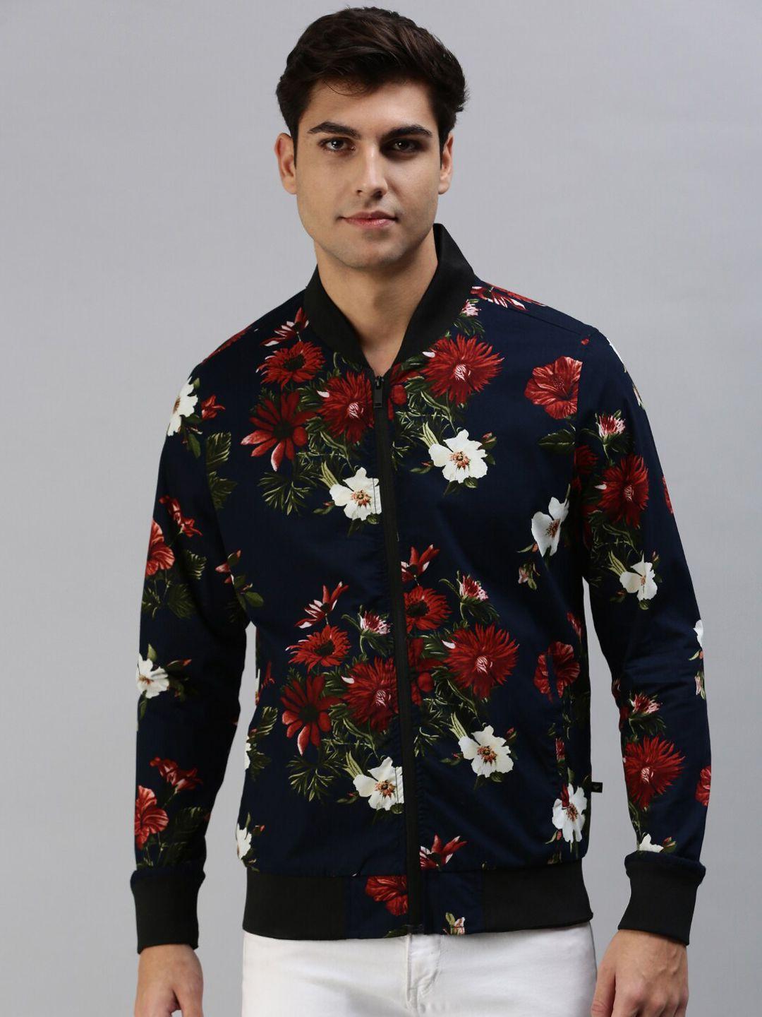 veirdo men floral lightweight bomber  jacket