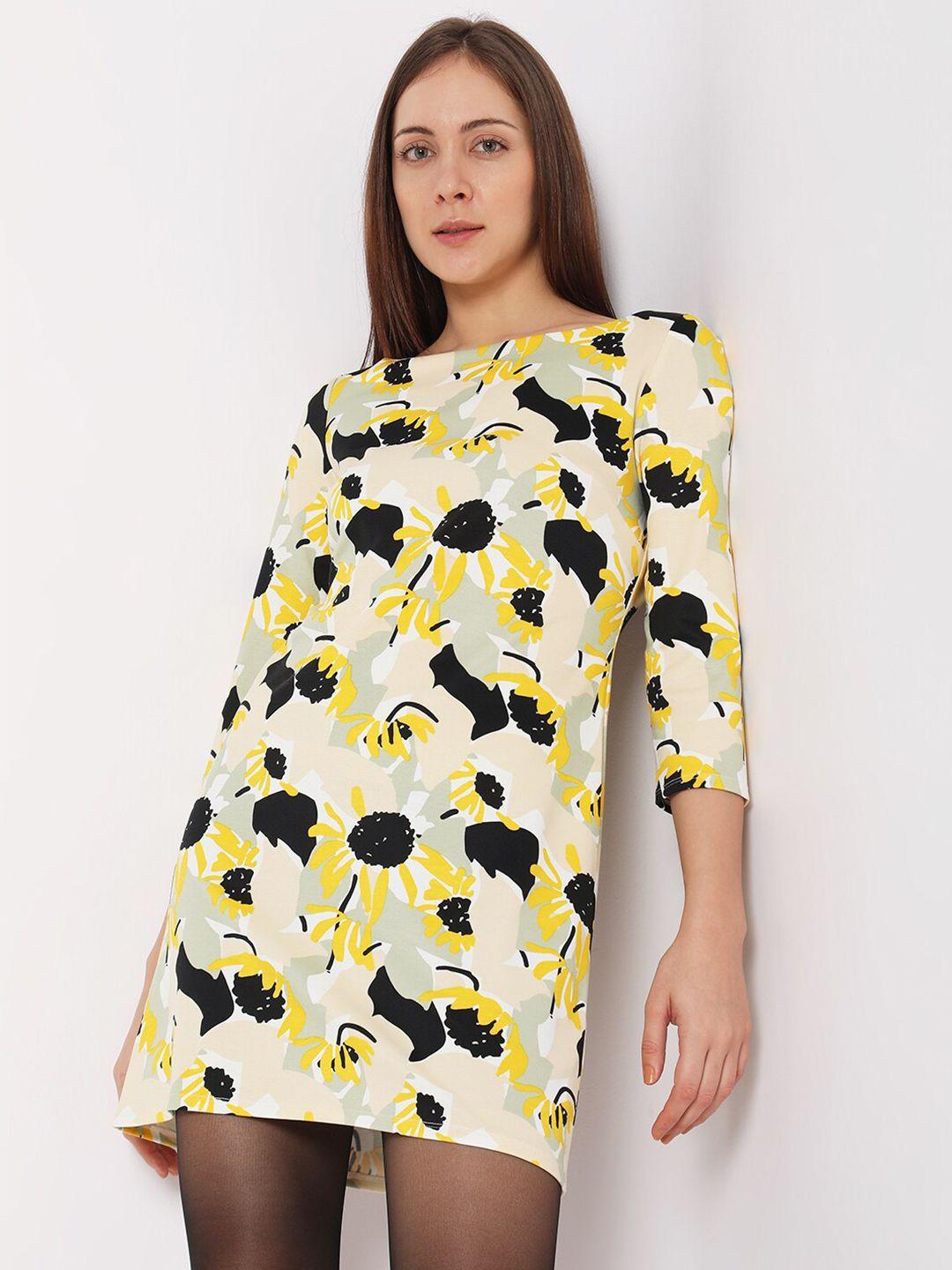 vero moda floral printed sheath dress