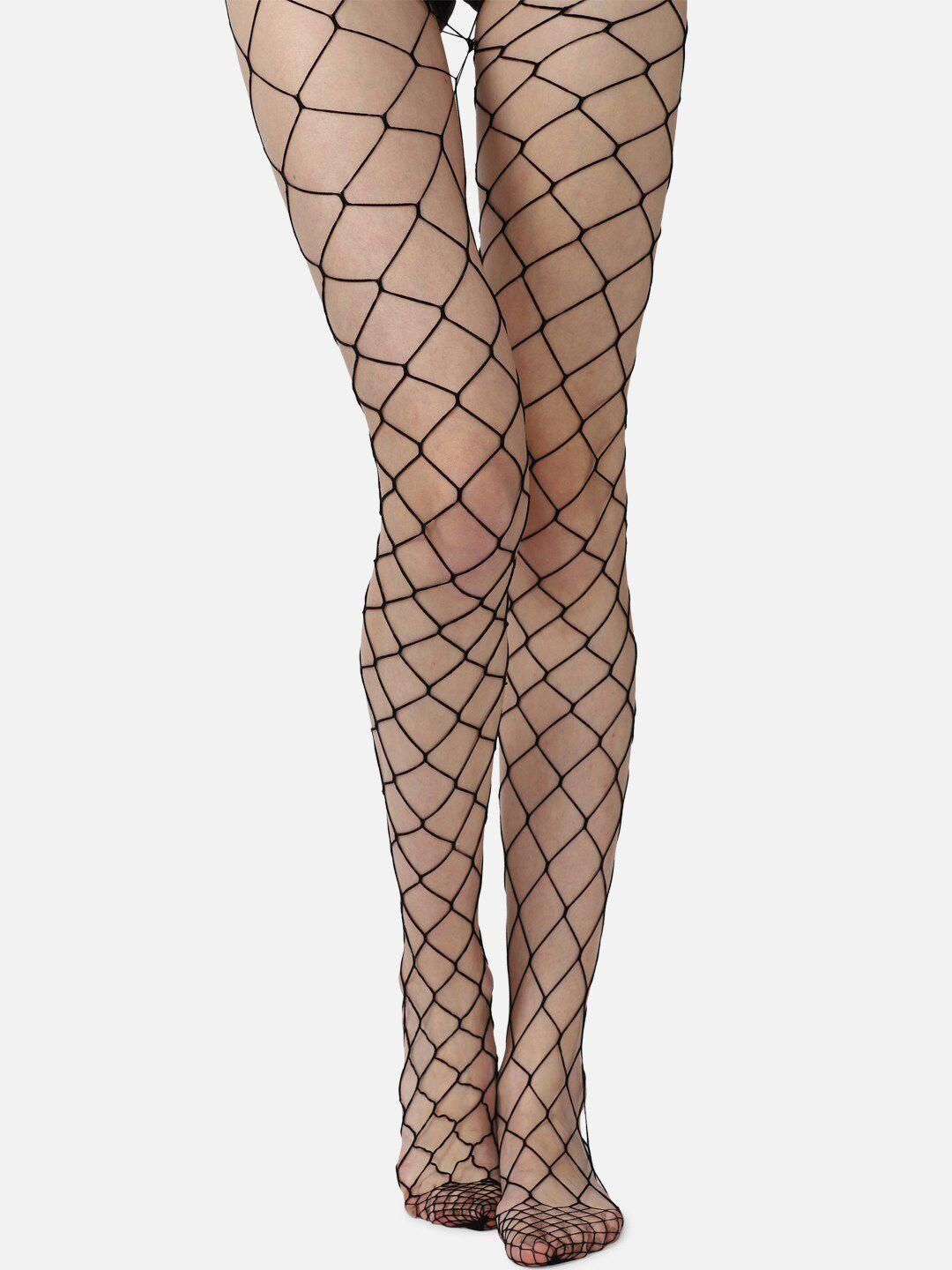 forever 21 women high-rise sheer fish net stocking